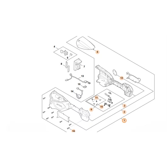 STIHL  Korpus rękojeści FA07 790 1004